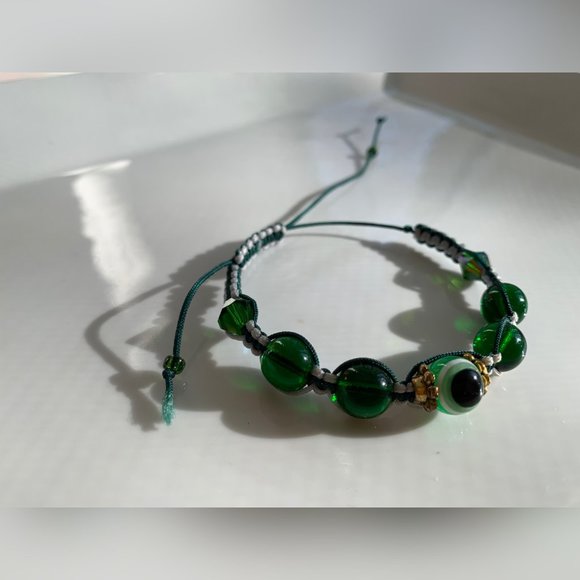 Swarovski Beaded Crochet Handmade Bracelet - Picture 4 of 5